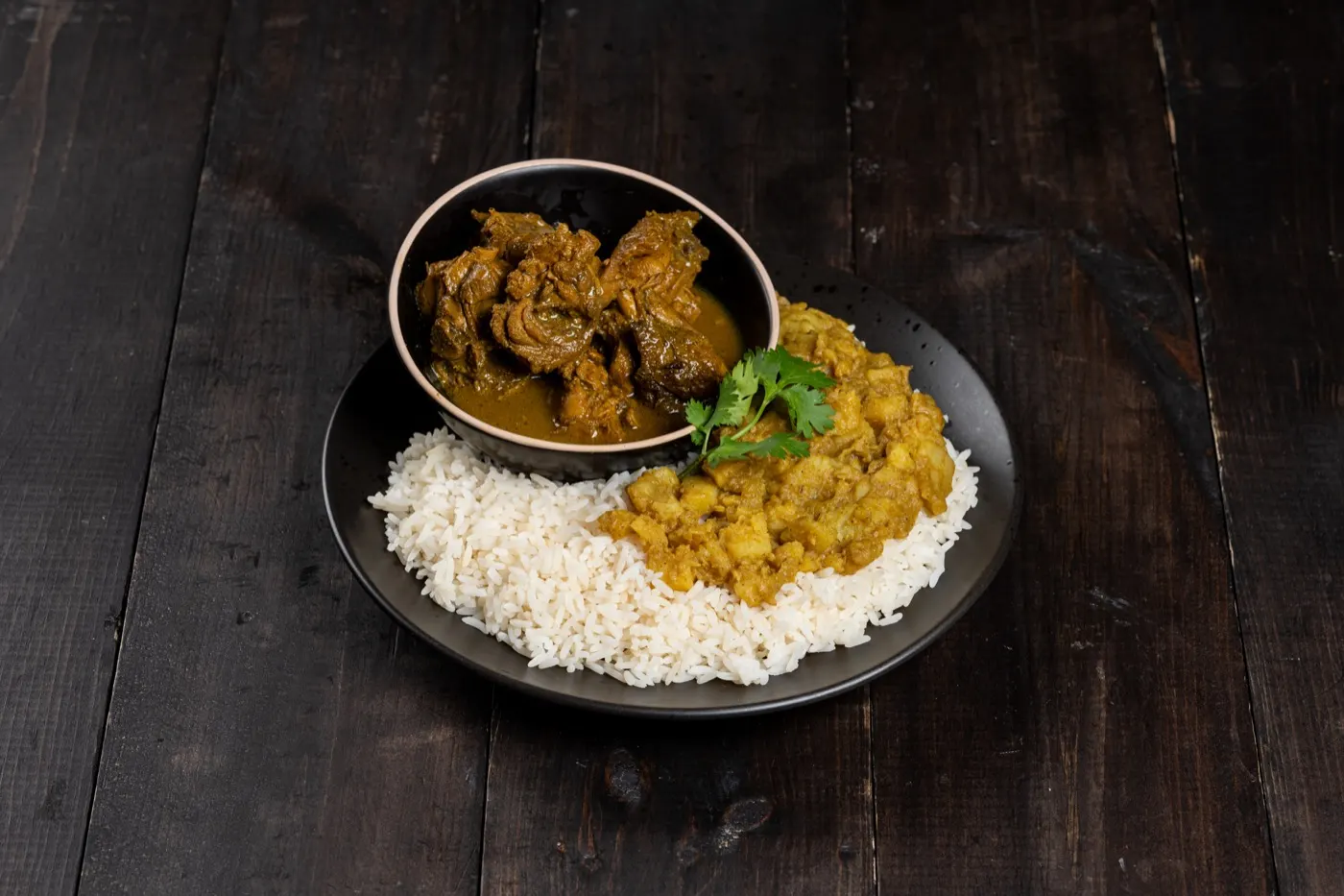 Curry chicken & rice