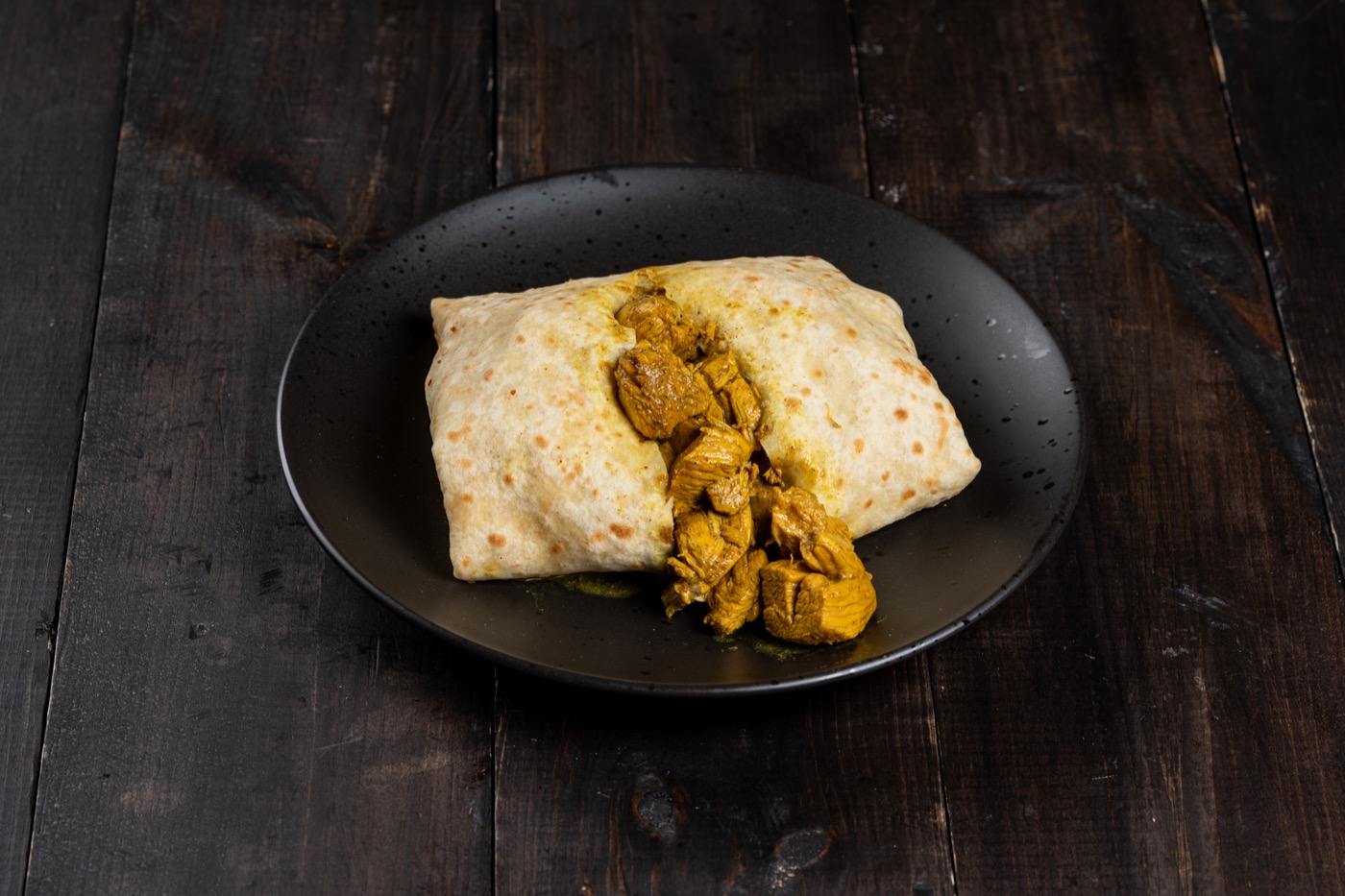 Curry chicken roti