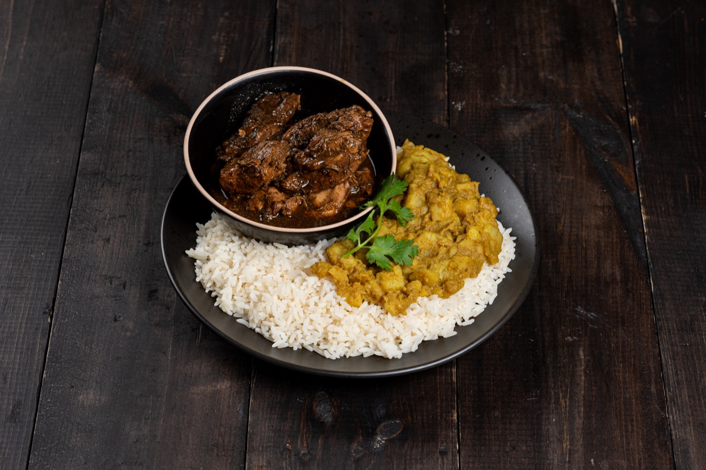 Jerk chicken and rice